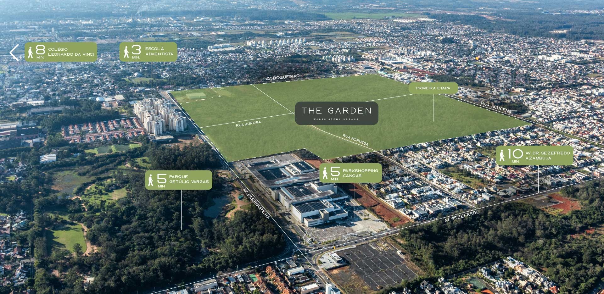 Localização The Garden